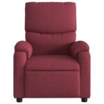 Fauteuil de massage inclinable Rouge bordeaux Tissu – Image 2