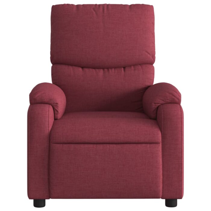 Fauteuil de massage inclinable Rouge bordeaux Tissu – Image 2