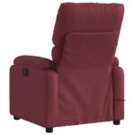 Fauteuil de massage inclinable Rouge bordeaux Tissu – Image 4