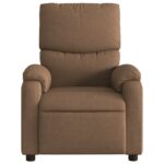 Fauteuil de massage inclinable Marron Tissu – Image 2