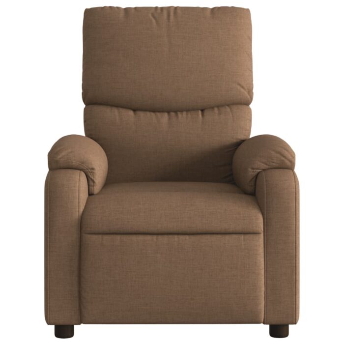 Fauteuil de massage inclinable Marron Tissu – Image 2
