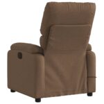 Fauteuil de massage inclinable Marron Tissu – Image 4