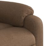 Fauteuil de massage inclinable Marron Tissu – Image 7
