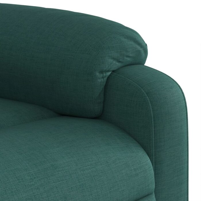 Fauteuil de massage inclinable Vert foncé Tissu – Image 7
