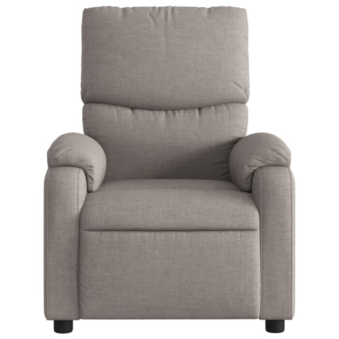 Fauteuil de massage inclinable Taupe Tissu – Image 2