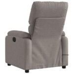 Fauteuil de massage inclinable Taupe Tissu – Image 4