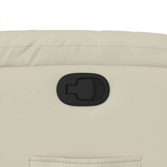 Fauteuil inclinable Crème Similicuir – Image 7
