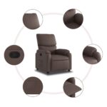 Fauteuil inclinable Marron Similicuir – Image 5