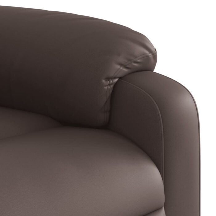 Fauteuil inclinable Marron Similicuir – Image 6