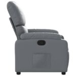 Fauteuil inclinable Gris Similicuir – Image 2