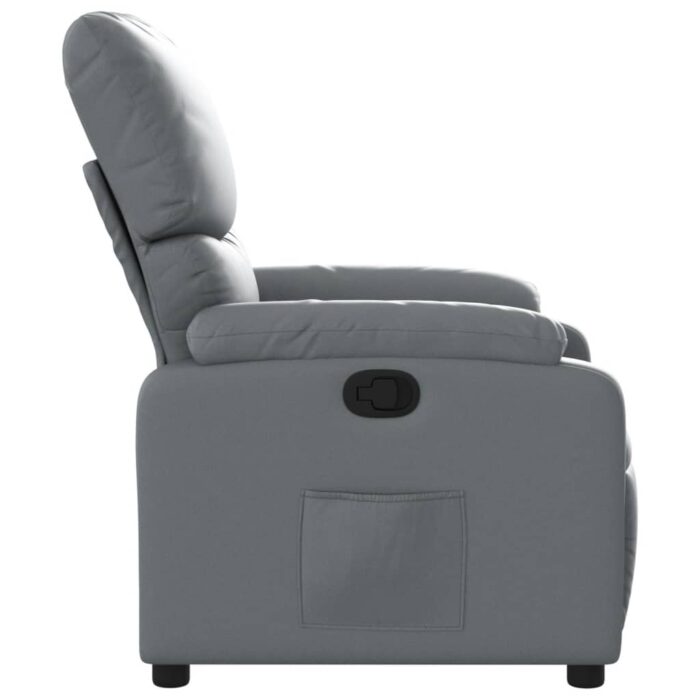 Fauteuil inclinable Gris Similicuir – Image 2
