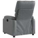 Fauteuil inclinable Gris Similicuir – Image 3