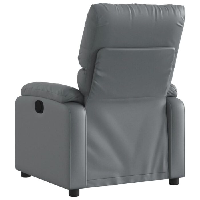 Fauteuil inclinable Gris Similicuir – Image 3