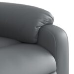 Fauteuil inclinable Gris Similicuir – Image 6