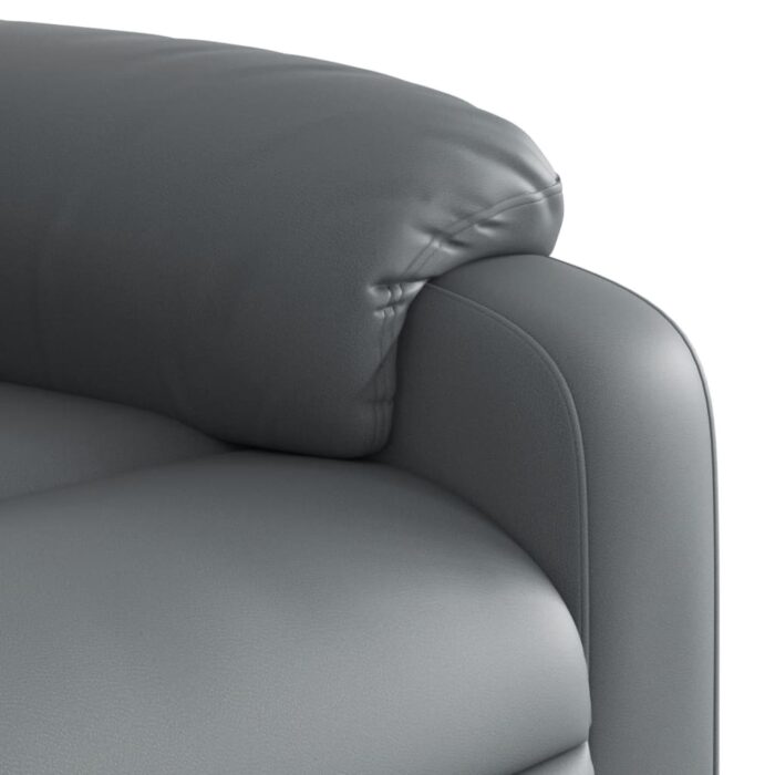 Fauteuil inclinable Gris Similicuir – Image 6