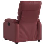 Fauteuil inclinable Rouge bordeaux Similicuir – Image 3