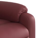 Fauteuil inclinable Rouge bordeaux Similicuir – Image 6