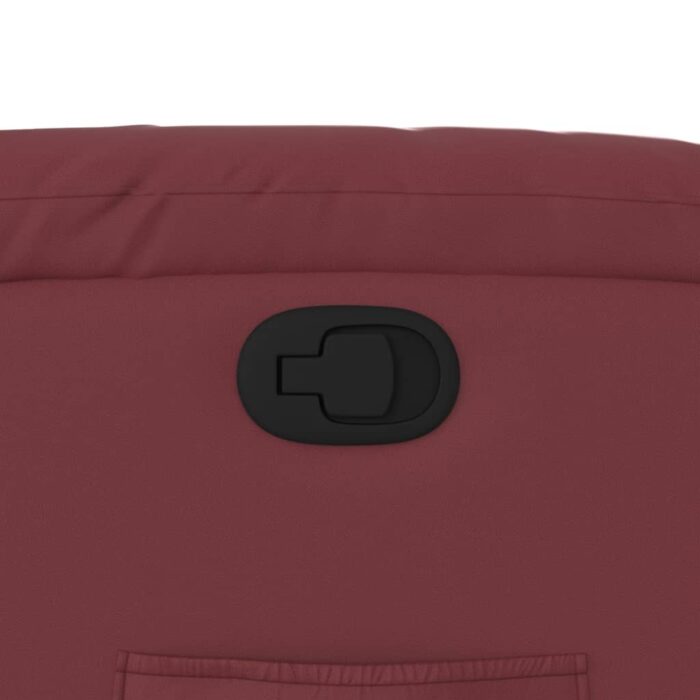 Fauteuil inclinable Rouge bordeaux Similicuir – Image 7