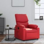 Fauteuil inclinable Rouge Similicuir