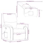Fauteuil inclinable de massage Crème Similicuir – Image 12