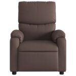 Fauteuil de massage inclinable Marron Similicuir – Image 2