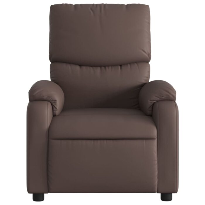Fauteuil de massage inclinable Marron Similicuir – Image 2