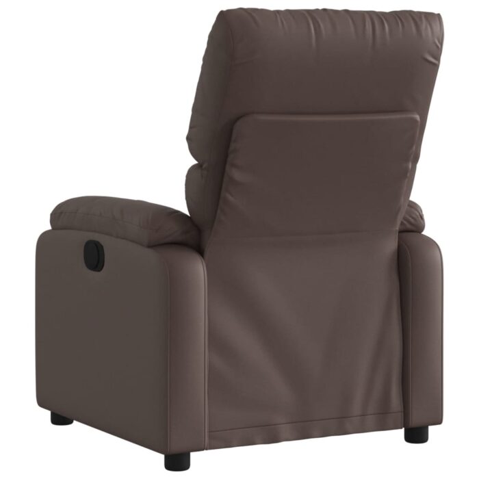 Fauteuil de massage inclinable Marron Similicuir – Image 4