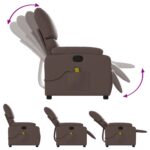 Fauteuil de massage inclinable Marron Similicuir – Image 5