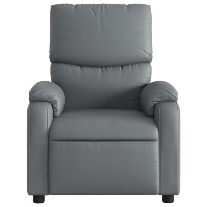 Fauteuil de massage inclinable Gris Similicuir – Image 2