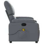 Fauteuil de massage inclinable Gris Similicuir – Image 3