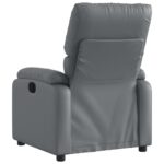 Fauteuil de massage inclinable Gris Similicuir – Image 4