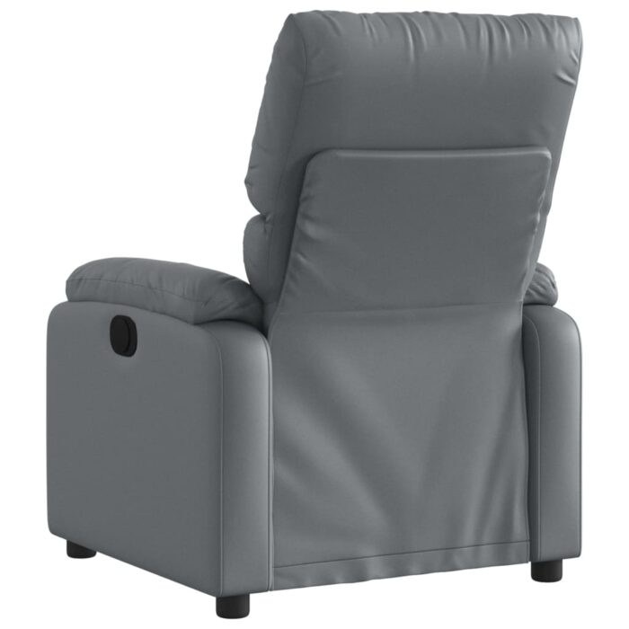 Fauteuil de massage inclinable Gris Similicuir – Image 4