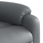 Fauteuil de massage inclinable Gris Similicuir – Image 7