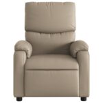 Fauteuil de massage inclinable Cappuccino Similicuir – Image 2