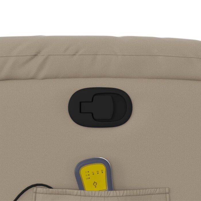 Fauteuil de massage inclinable Cappuccino Similicuir – Image 8