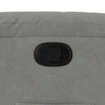 Fauteuil inclinable gris clair tissu microfibre – Image 7