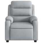 Fauteuil inclinable Gris clair Tissu – Image 4