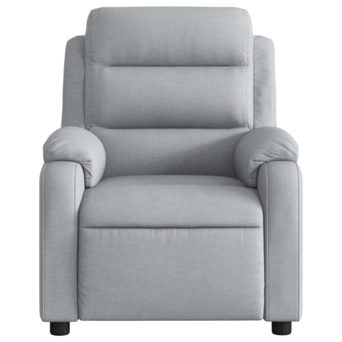 Fauteuil inclinable Gris clair Tissu – Image 4