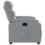 Fauteuil inclinable Gris clair Tissu – Image 5