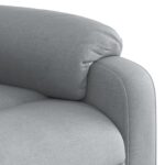 Fauteuil inclinable Gris clair Tissu – Image 6