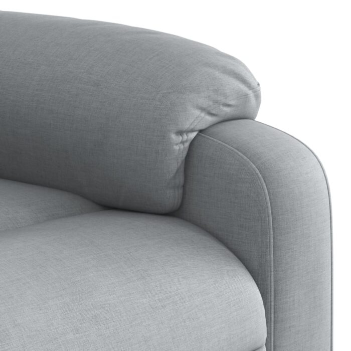 Fauteuil inclinable Gris clair Tissu – Image 6