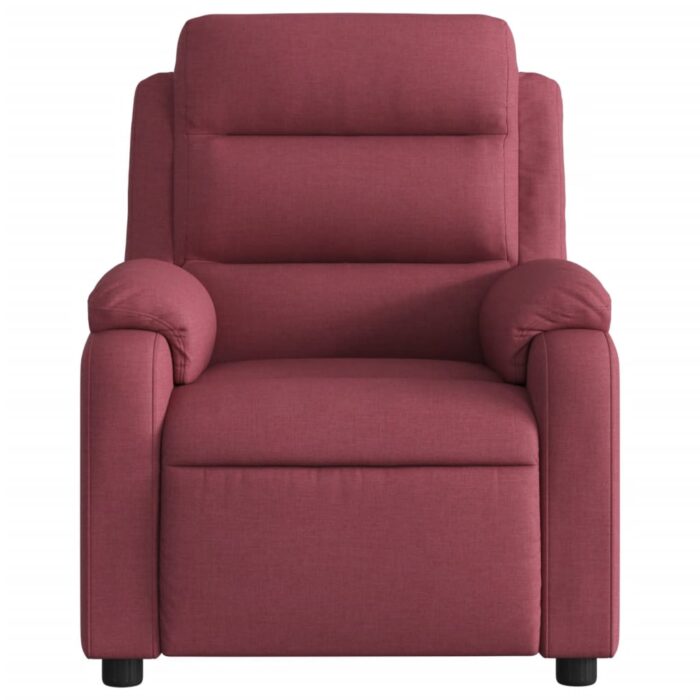 Fauteuil inclinable Rouge bordeaux Tissu – Image 4