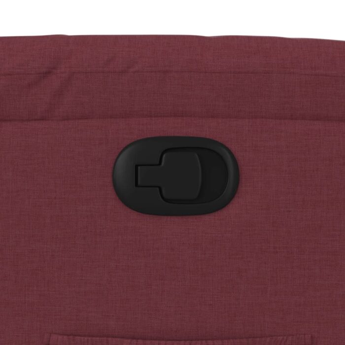 Fauteuil inclinable Rouge bordeaux Tissu – Image 7