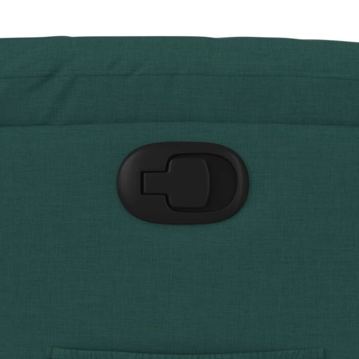 Fauteuil inclinable Vert foncé Tissu – Image 7