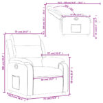 Fauteuil inclinable Vert foncé Tissu – Image 9