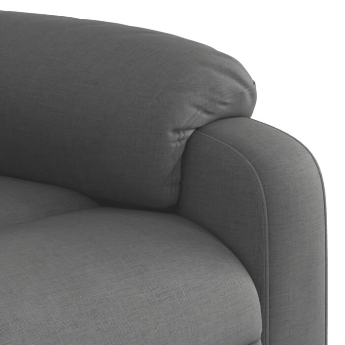 Fauteuil de massage inclinable Gris foncé Tissu – Image 7