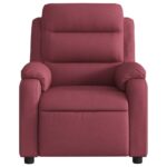 Fauteuil de massage inclinable Rouge bordeaux Tissu – Image 5
