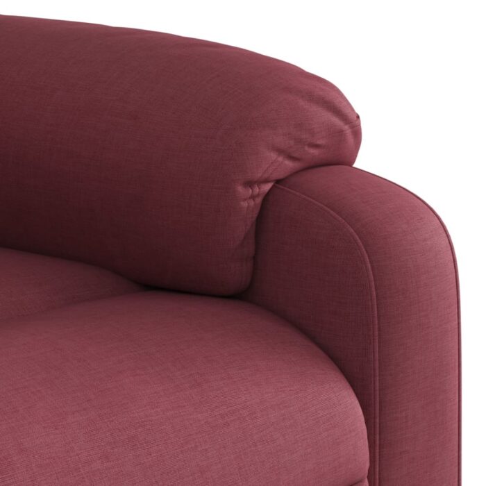 Fauteuil de massage inclinable Rouge bordeaux Tissu – Image 7