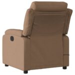 Fauteuil de massage inclinable Marron Tissu – Image 2