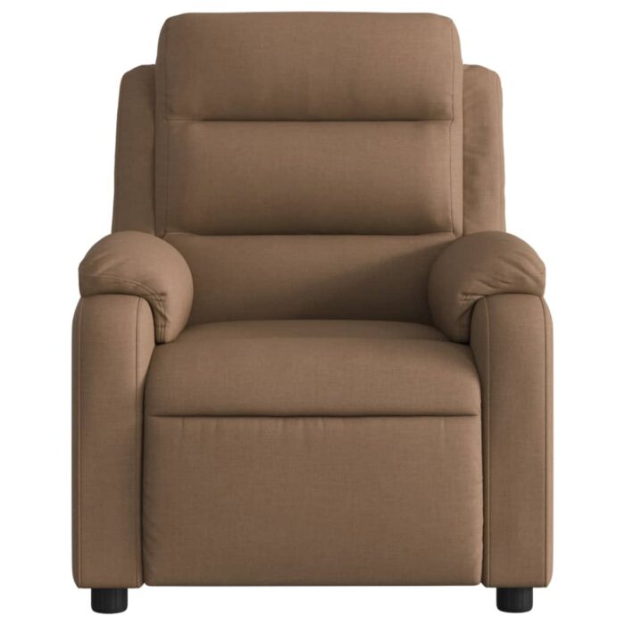 Fauteuil de massage inclinable Marron Tissu – Image 5